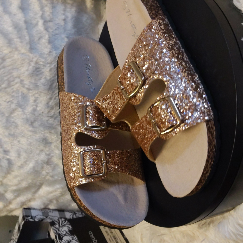 Herstyle Softey Bronze Glitter Size 9